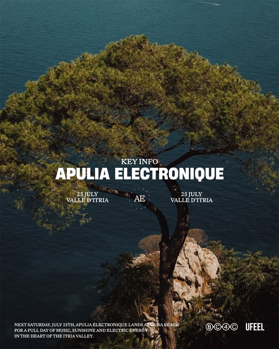 Apulia Électronique, Guna Beach: serata di musica elettronica BC4C a Guna Beach, Torre Guaceto, Carovigno